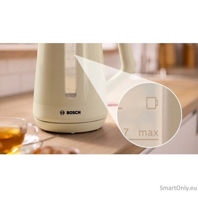 Bosch Kettle | TWK1M127 | Electric | 2400 W | 1.7 L | Plastic | Cream 2