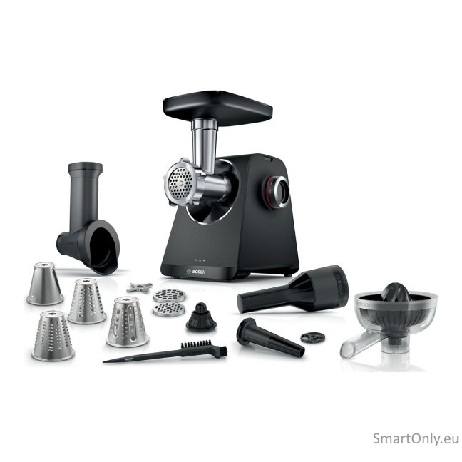 Bosch MFWS450B MultiPower Meat mincer, 1900 W, Black/Stainless Steel Bosch MFWS450B MultiPower Meat mincer, 1900 W, Black/Stainless Steel