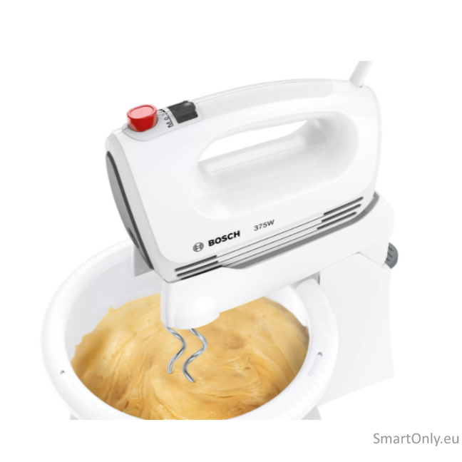 Bosch | Mixer | CleverMixx MFQ2600G | Mixer with bowl | 375 W | Number of speeds 4 | Turbo mode | White 3