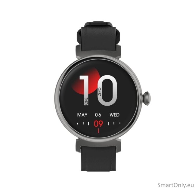 BOZLUN W70 AMOLED Smart Watch Black Leather 2