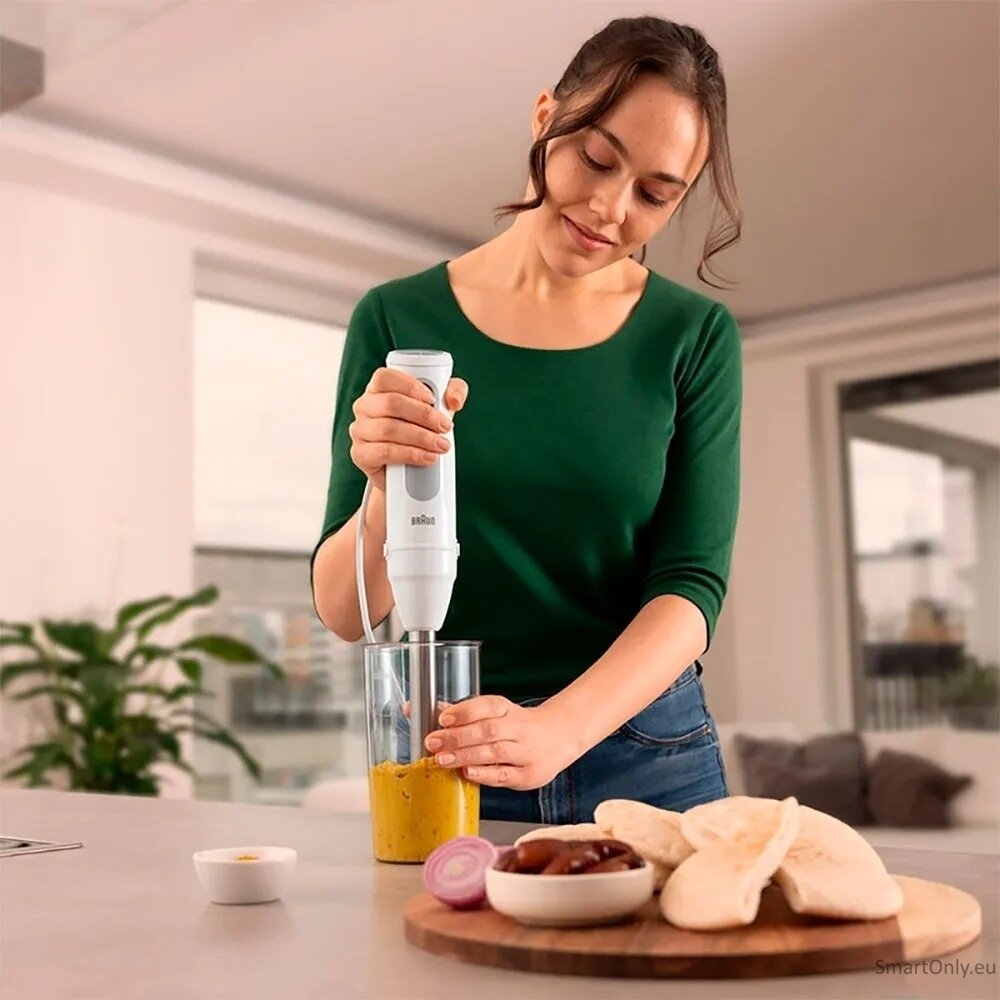 Braun | Hand Blender | MQ50001MWH | Hand Blender | 1000 W | Jar material BPA free | Jar capacity 0.6 L | White 3 Braun | Hand Blender | MQ50001MWH | Hand Blender | 1000 W | Jar material BPA free | Jar capacity 0.6 L | White 3