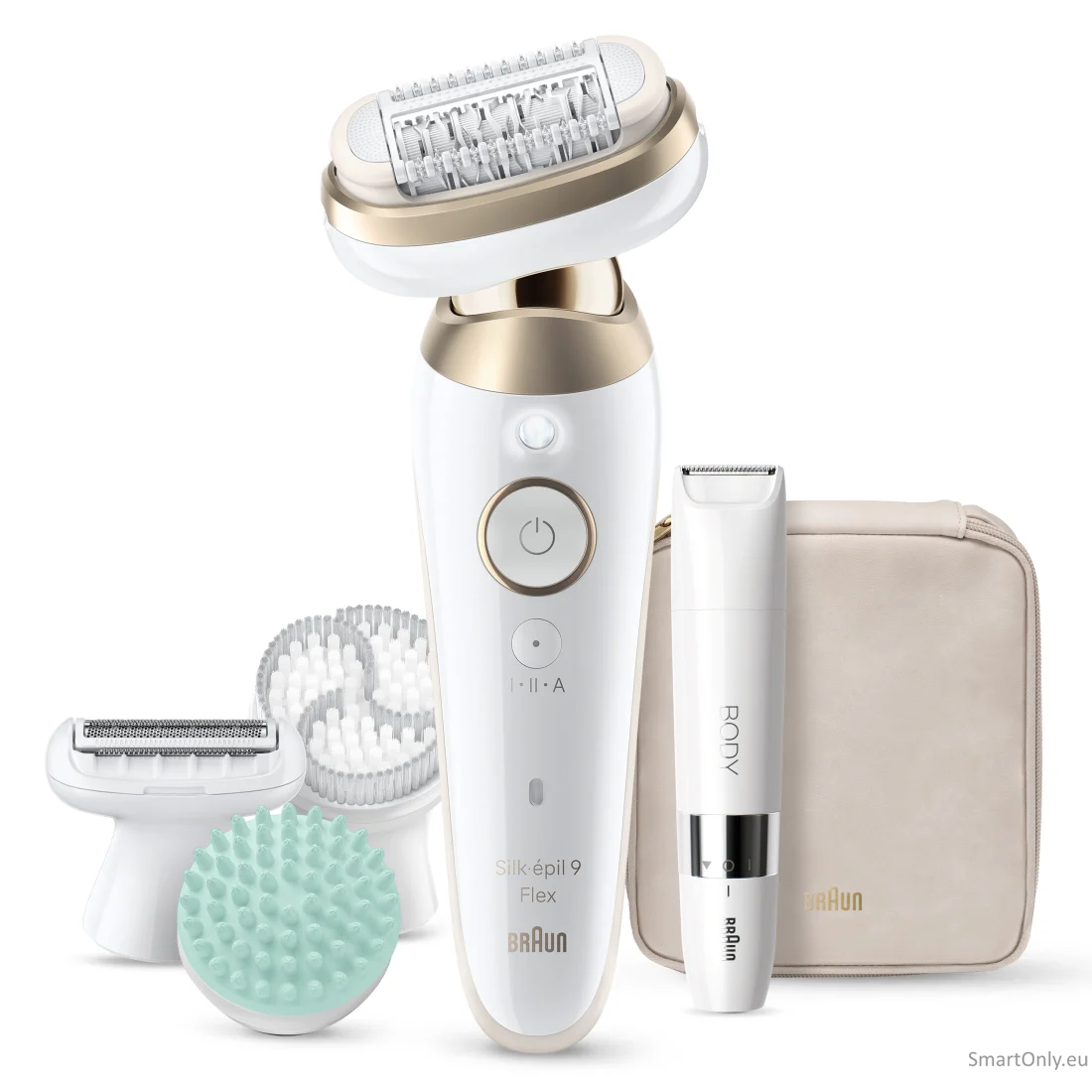 Braun Silk-épil 9 Flex SkinSpa SES9-481 3D Epilator, Wet & Dry, White/Gold Braun Silk-épil 9 Flex SkinSpa SES9-481 3D Epilator, Wet & Dry, White/Gold
