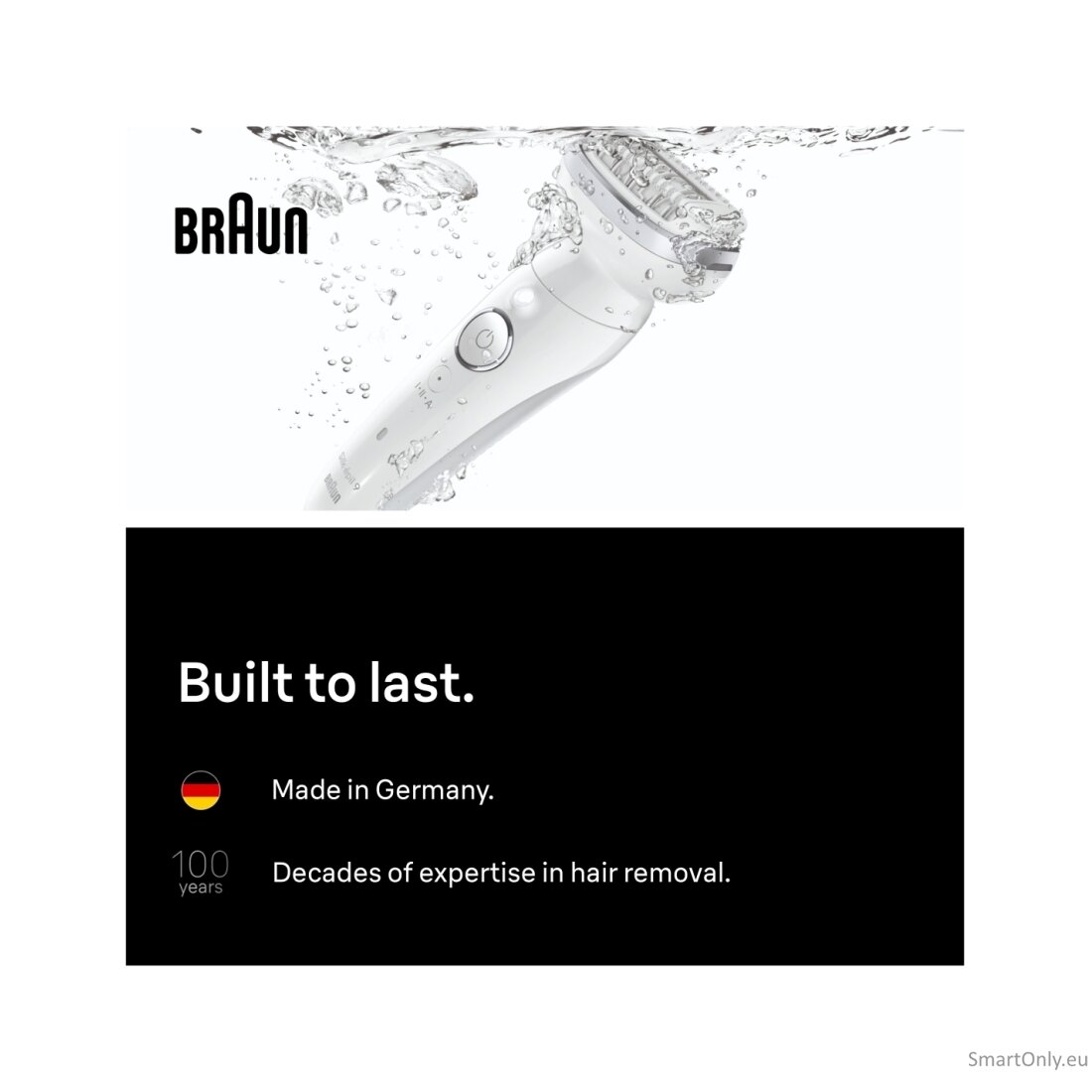 Braun Silk-épil 9 SES9-030 Epilator, Wet & Dry, White/Silver 2 Braun Silk-épil 9 SES9-030 Epilator, Wet & Dry, White/Silver 2