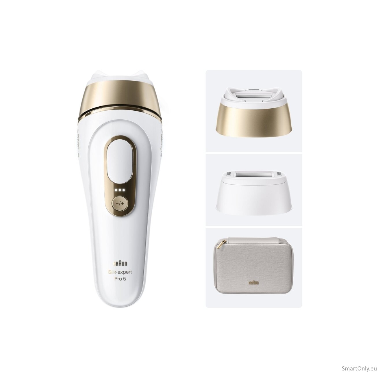 Braun IPL Epilator | Silk expert Pro 5 PL5210 | Number of power levels 3 | White/Gold 5