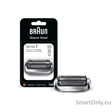 Braun 74S Shaver Replacement Head Series 7, Silver