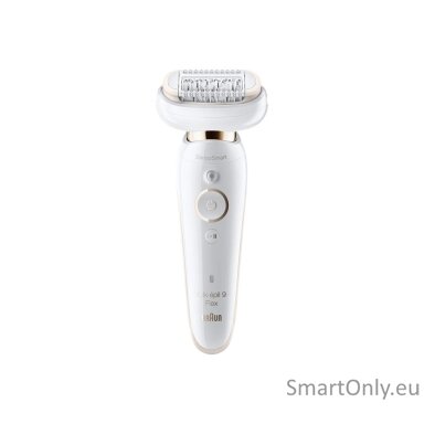Braun Epilator | SES9-030 3D Silk-Epilk 9 Flex | Operating time (max) 50 min | Number of power levels 2 | Wet & Dry | White/Rose