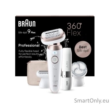 Braun SES9-360 Silk épil 9 Flex 3D, White/Rose