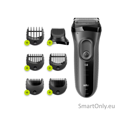 Braun Shave&Style Shaver | 3000BT Series 3 | Operating time (max) 45 min | NiMH | Black