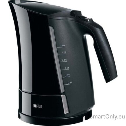 Braun | WK 300 | Standard kettle | 2200 W | 1.7 L | Plastic | 360° rotational base | Black Braun | WK 300 | Standard kettle | 2200 W | 1.7 L | Plastic | 360° rotational base | Black