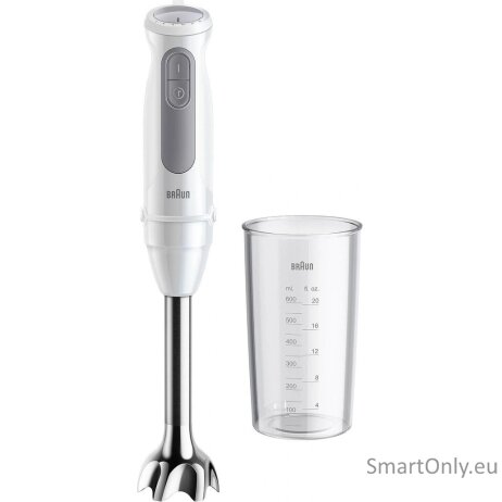 Braun | Hand Blender | MQ50001MWH | Hand Blender | 1000 W | Jar material BPA free | Jar capacity 0.6 L | White Braun | Hand Blender | MQ50001MWH | Hand Blender | 1000 W | Jar material BPA free | Jar capacity 0.6 L | White