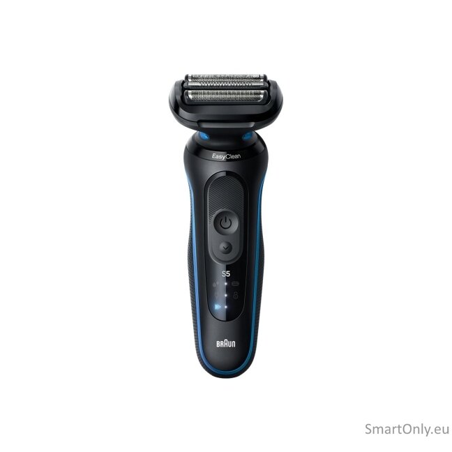 Braun Electric Shaver | Series 5 52-B1000s | Operating time (max) 50 min | Wet & Dry | Lithium Ion | Black/Blue