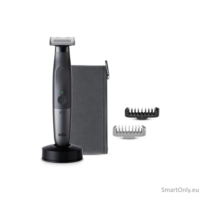 Braun Face and Body Hair trimmer | XT5300 Series XT5 | Cordless | Wet & Dry | Number of length steps 6 | Black/Silver 2