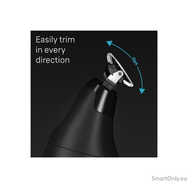 Braun Face and Body Hair trimmer | XT5300 Series XT5 | Cordless | Wet & Dry | Number of length steps 6 | Black/Silver 4 Braun Face and Body Hair trimmer | XT5300 Series XT5 | Cordless | Wet & Dry | Number of length steps 6 | Black/Silver 4