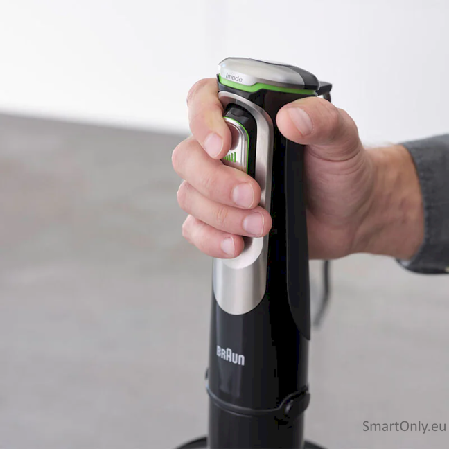 Braun Hand Blender MQ9138XI MultiQuick 9 Hand Blender 1200 W Number of speeds 3 Chopper Ice crushing Black/Stainless Steel 2