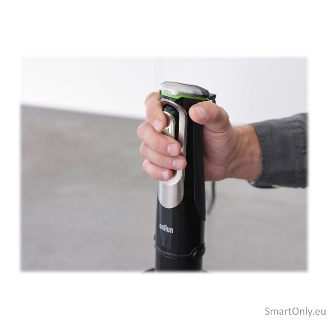 Braun Hand Blender MQ9138XI MultiQuick 9 Hand Blender 1200 W Number of speeds 3 Chopper Ice crushing Black/Stainless Steel 11