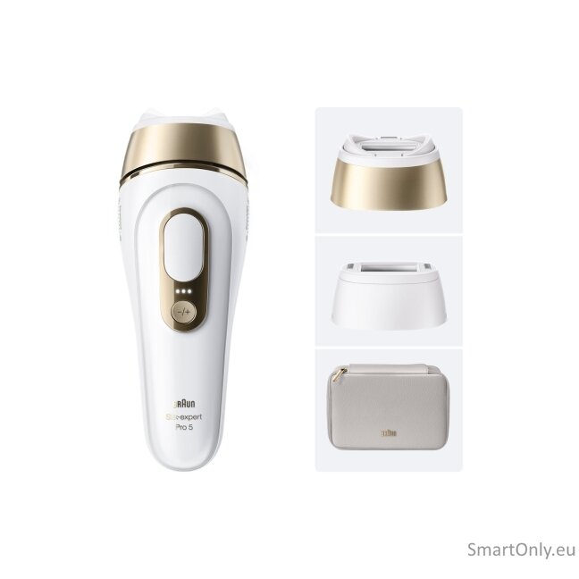 Braun IPL Epilator | Silk expert Pro 5 PL5210 | Number of power levels 3 | White/Gold 5 Braun IPL Epilator | Silk expert Pro 5 PL5210 | Number of power levels 3 | White/Gold 5