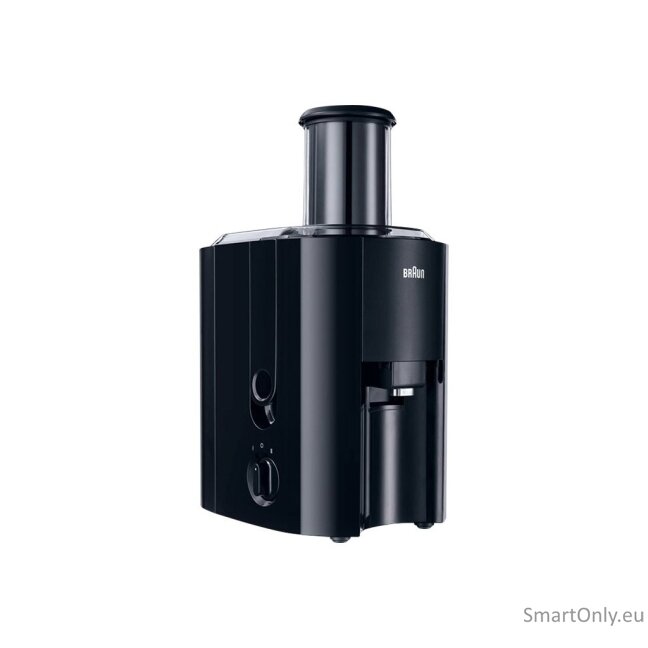 Braun | J 300 BK | Type Automatic juicer | Black | 800 W | Extra large fruit input | Number of speeds 2 5 Braun | J 300 BK | Type Automatic juicer | Black | 800 W | Extra large fruit input | Number of speeds 2 5
