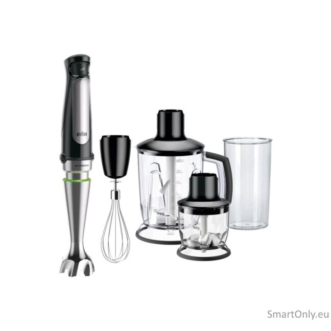 Braun | MultiQuick 7 Hand Blender | MQ 7045X | Hand Blender | 1000 W | Number of speeds 6 | Chopper | Black/Stainless steel 3 Braun | MultiQuick 7 Hand Blender | MQ 7045X | Hand Blender | 1000 W | Number of speeds 6 | Chopper | Black/Stainless steel 3