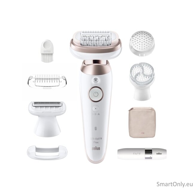 Braun SES9-360 Silk épil 9 Flex 3D, White/Rose