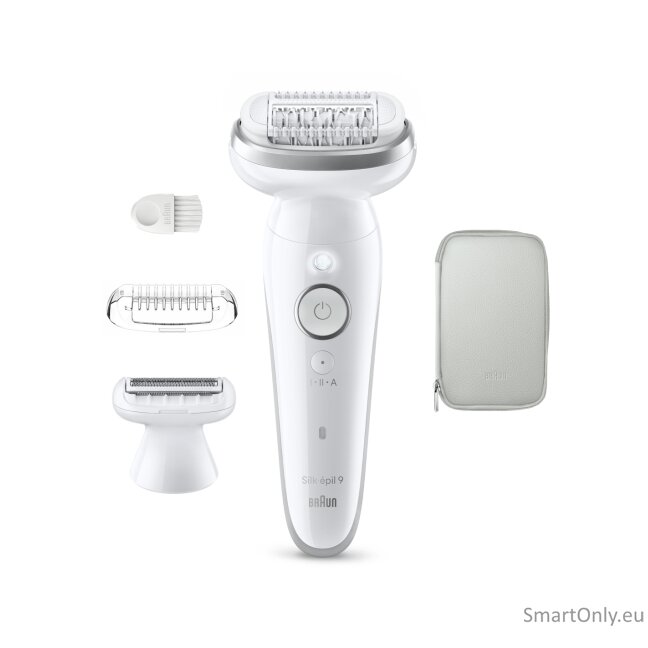 Braun Silk-épil 9 SES9-030 Epilator, Wet & Dry, White/Silver 3