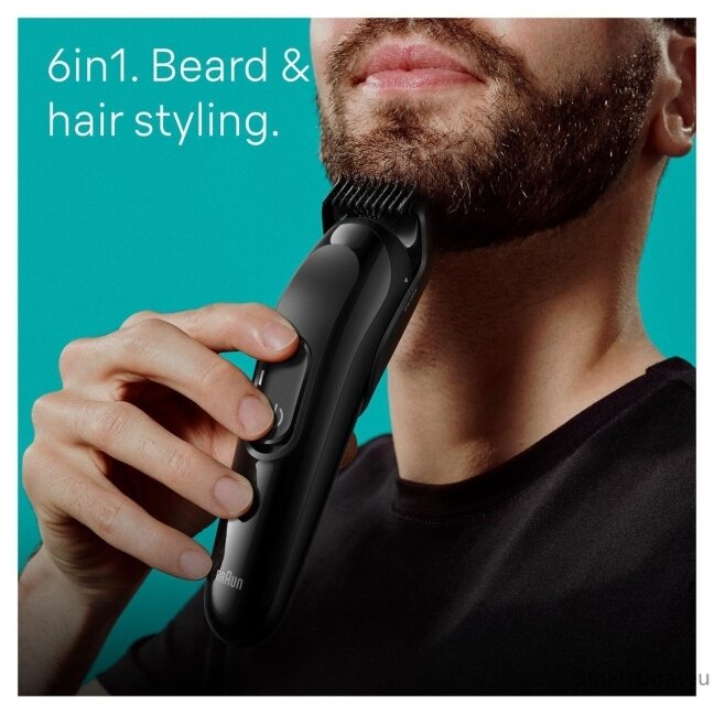 Braun Trimmer | 6-in-1 Style Kit 3 MGK3410 | Cordless | Number of length steps 13 | Black 3 Braun Trimmer | 6-in-1 Style Kit 3 MGK3410 | Cordless | Number of length steps 13 | Black 3