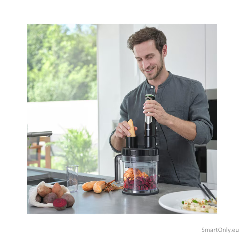 Braun MultiQuick 9 MQ9195XLI | Hand Blender | 1200 W | Number of speeds 3 | Black/Stainless Steel 4 Braun MultiQuick 9 MQ9195XLI | Hand Blender | 1200 W | Number of speeds 3 | Black/Stainless Steel 4