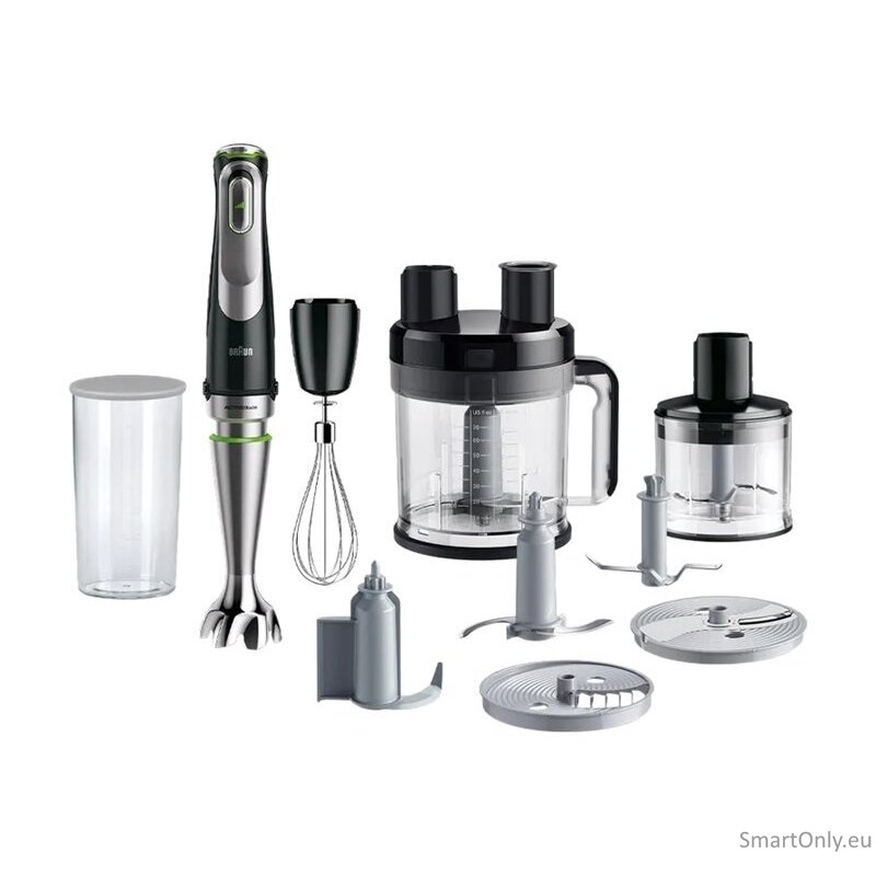 Braun MultiQuick 9 MQ9195XLI | Hand Blender | 1200 W | Number of speeds 3 | Black/Stainless Steel 6 Braun MultiQuick 9 MQ9195XLI | Hand Blender | 1200 W | Number of speeds 3 | Black/Stainless Steel 6