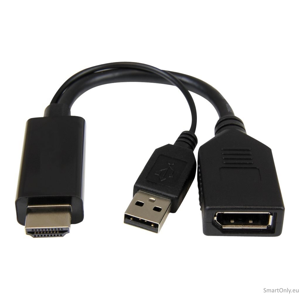 Cablexpert | Active 4K HDMI to DisplayPort Adapter | A-HDMIM-DPF-01 | Black | DisplayPort Female | HDMI Male (Type A) | 0.1 m 4