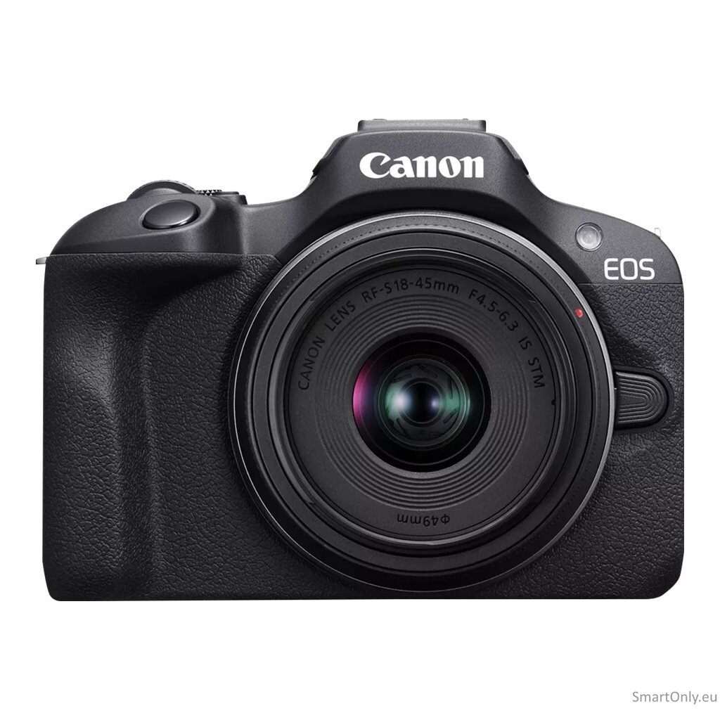 Canon | EOS R100 Mirrorless Camera + RF-S 18-45mm F4.5-6.3 IS STM Lens | 6052C013 | Megapixel 24.1 MP | ISO sensitivity (max) 12800 | Display diagonal 3.0 " | Wi-Fi | Automatic, manual | CMOS | Black 1 Canon | EOS R100 Mirrorless Camera + RF-S 18-45mm F4.5-6.3 IS STM Lens | 6052C013 | Megapixel 24.1 MP | ISO sensitivity (max) 12800 | Display diagonal 3.0 " | Wi-Fi | Automatic, manual | CMOS | Black 1
