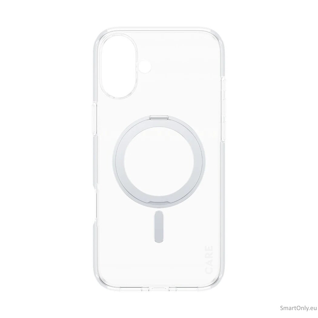 CARE by PanzerGlass Case Feature | Back protection | Apple | iPhone 16 Plus | Recycled plastic | Silver | Kickstand & MagSafe 1