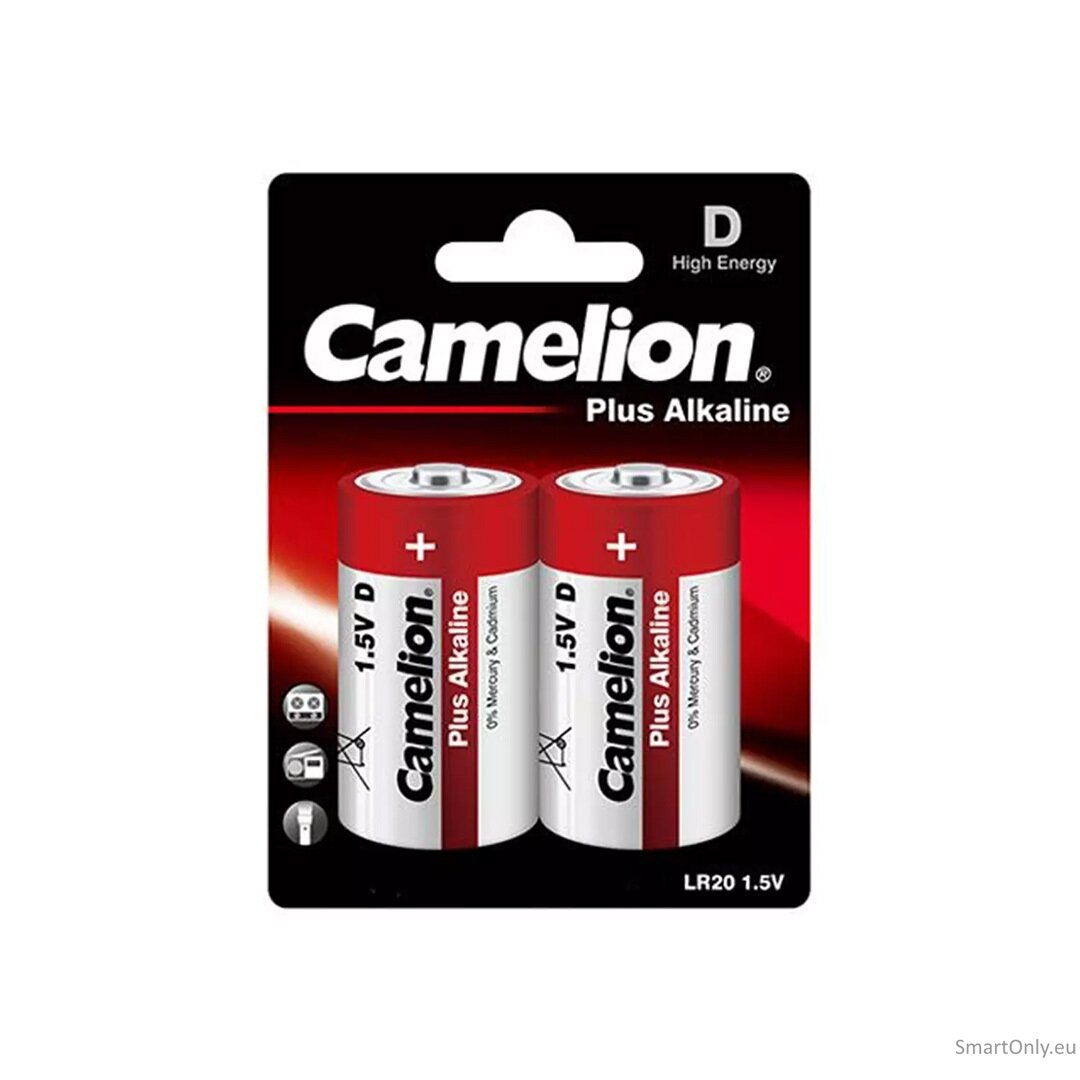 Camelion D Plus Alkaline šarminės baterijos 2 vnt.