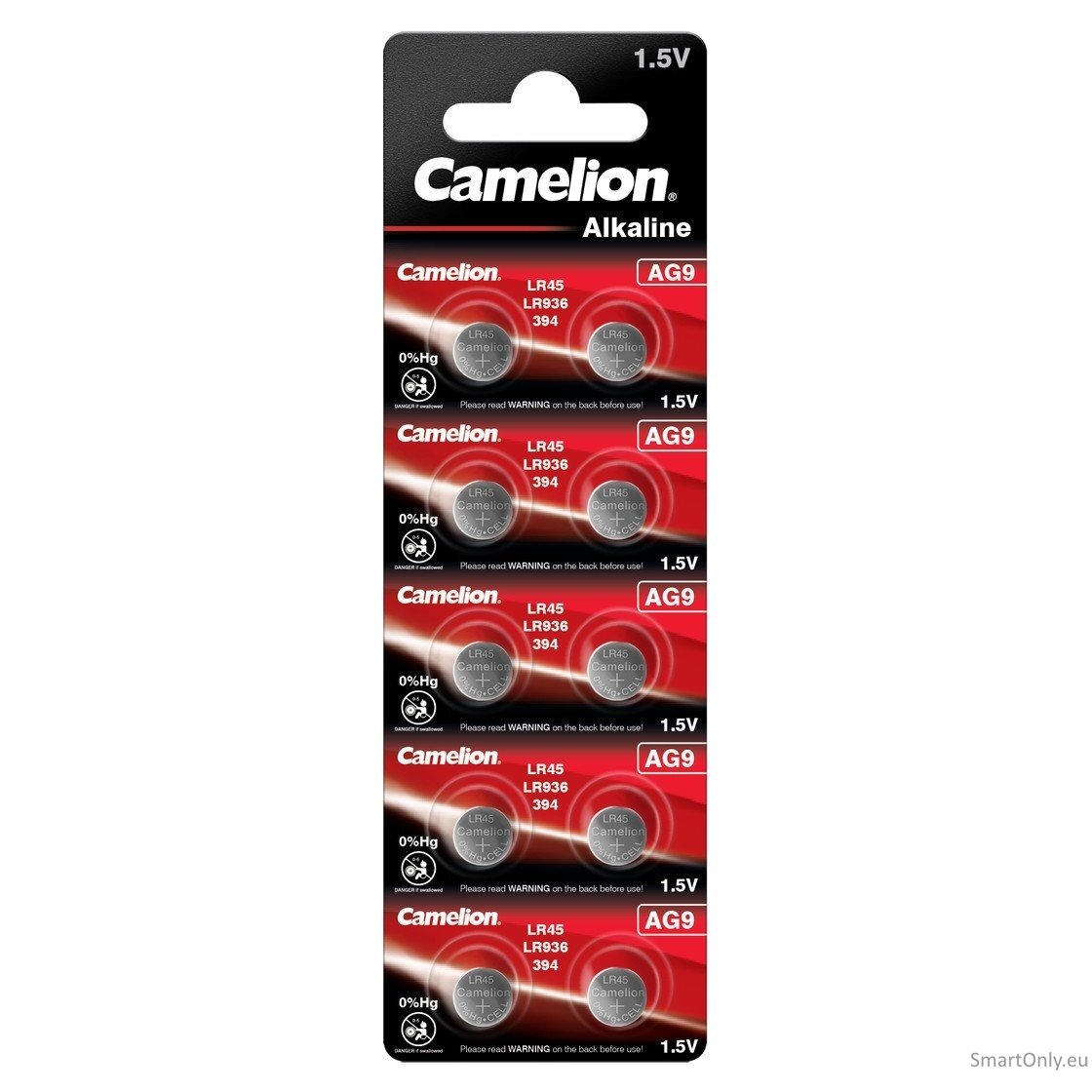 Camelion AG9 LR45 LR936 394 šarminės baterijos 10 vnt. Camelion AG9 LR45 LR936 394 šarminės baterijos 10 vnt.
