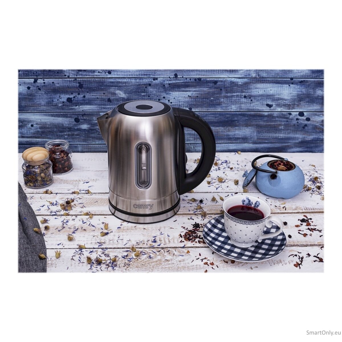 Camry Kettle CR 1253 With electronic control 2200 W 1.7 L Stainless steel 360° rotational base Stainless steel 14 Camry Kettle CR 1253 With electronic control 2200 W 1.7 L Stainless steel 360° rotational base Stainless steel 14