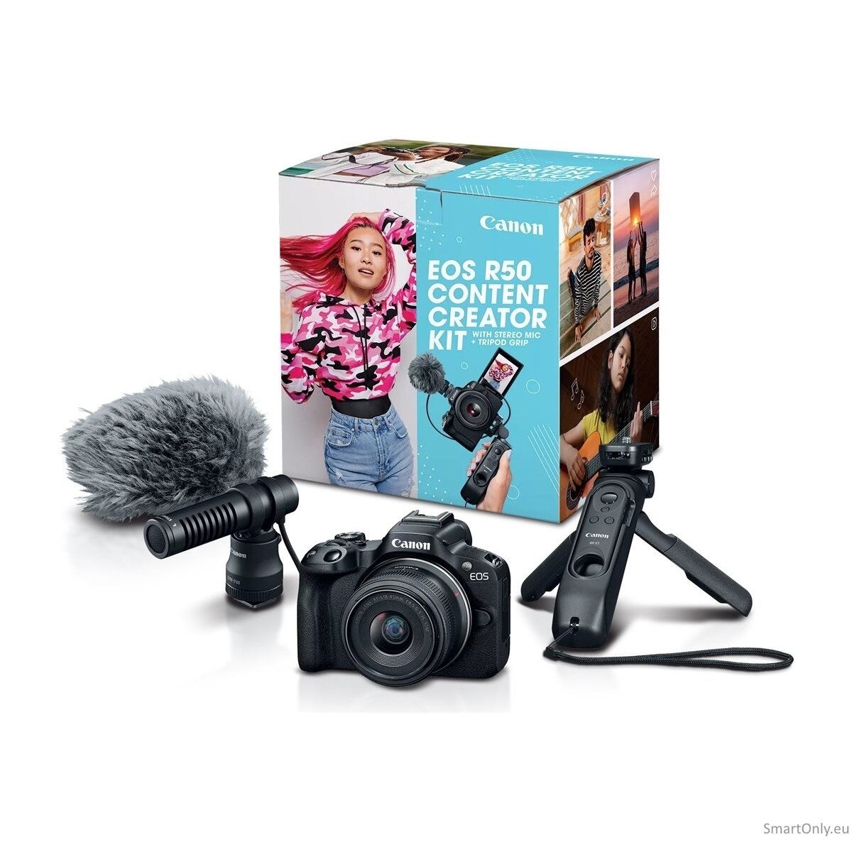 Canon EOS | R50 V Mirrorless Camera Content Creator Kit | Megapixel 24.2 MP | Image stabilizer | ISO sensitivity (max) 32000 | Wi-Fi | Video recording | Automatic, manual | APS-C | Black 7 Canon EOS | R50 V Mirrorless Camera Content Creator Kit | Megapixel 24.2 MP | Image stabilizer | ISO sensitivity (max) 32000 | Wi-Fi | Video recording | Automatic, manual | APS-C | Black 7