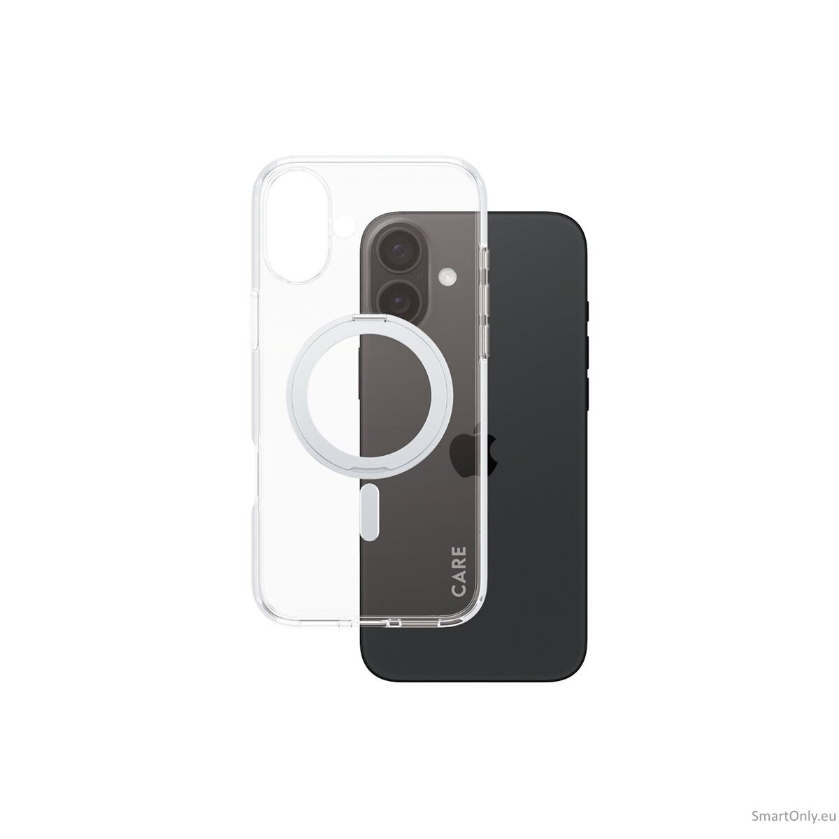 CARE by PanzerGlass Case Feature | Back protection | Apple | iPhone 16 Plus | Recycled plastic | Silver | Kickstand & MagSafe 5 CARE by PanzerGlass Case Feature | Back protection | Apple | iPhone 16 Plus | Recycled plastic | Silver | Kickstand & MagSafe 5