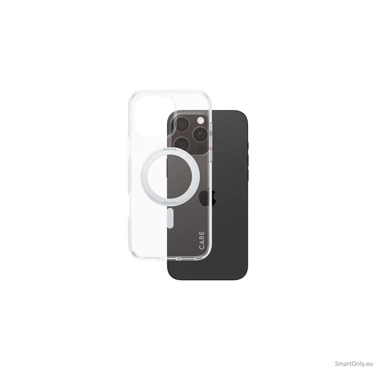 CARE by PanzerGlass Case Feature Silver Kickstand & MagSafe iPhone 16 Pro Max | CARE 4 CARE by PanzerGlass Case Feature Silver Kickstand & MagSafe iPhone 16 Pro Max | CARE 4