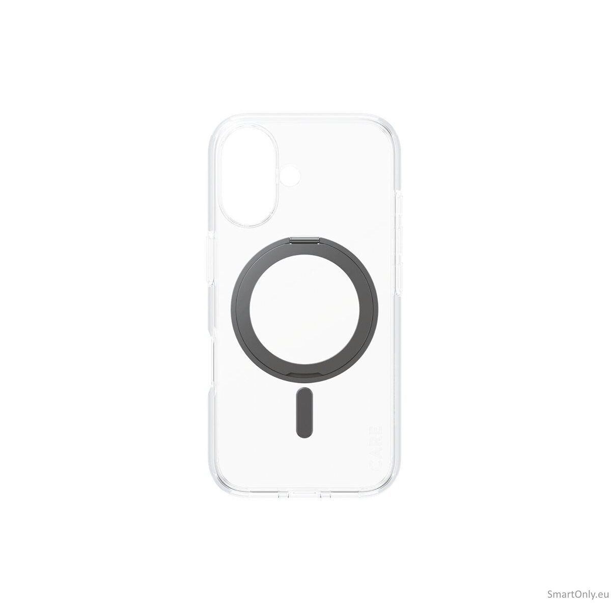 CARE by PanzerGlass Feature Case Transparent w. Black Kickstand & MagSafe iPhone 16 | CARE 4 CARE by PanzerGlass Feature Case Transparent w. Black Kickstand & MagSafe iPhone 16 | CARE 4