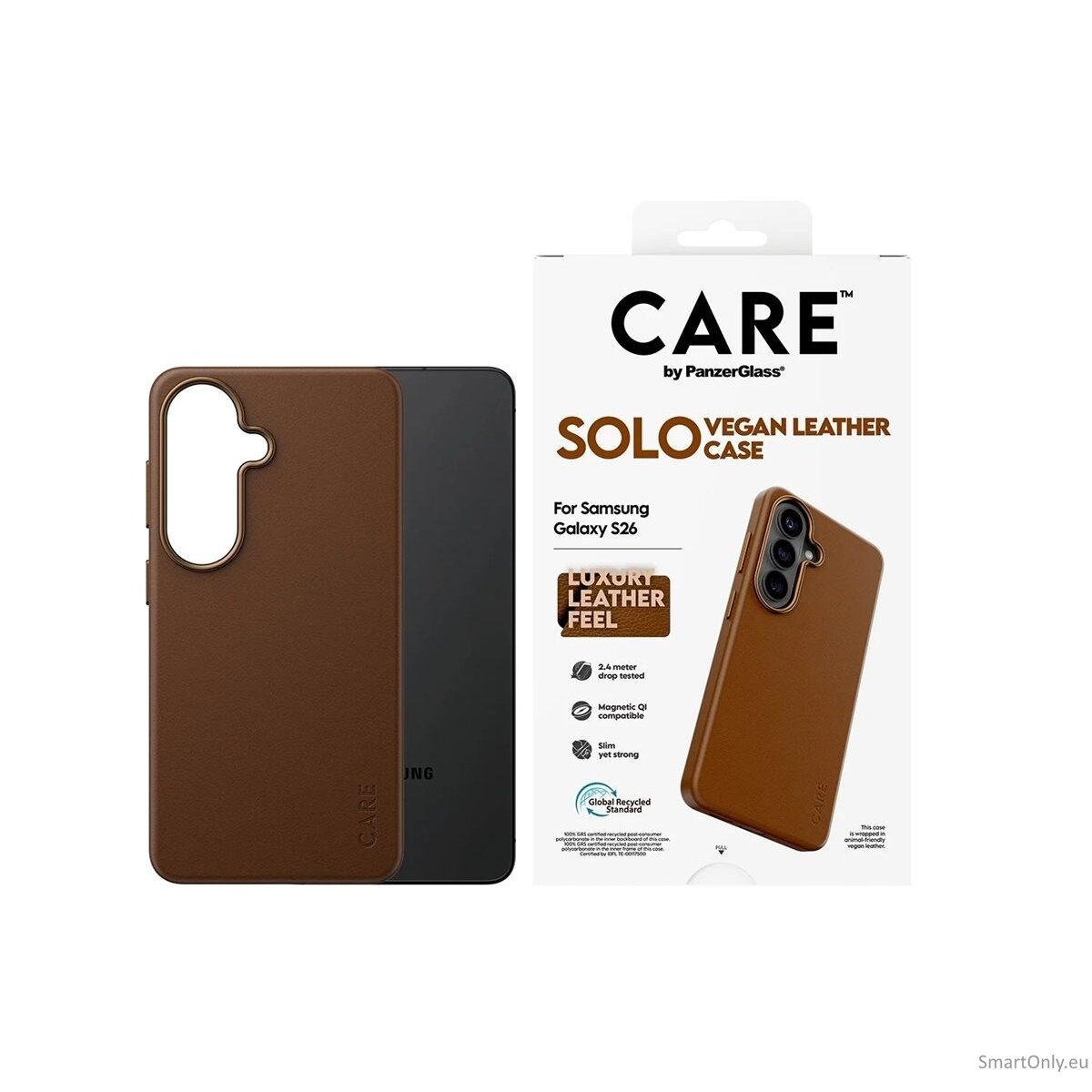 CARE by PanzerGlass Solo Case Brown Samsung New Galaxy S26 2 CARE by PanzerGlass Solo Case Brown Samsung New Galaxy S26 2