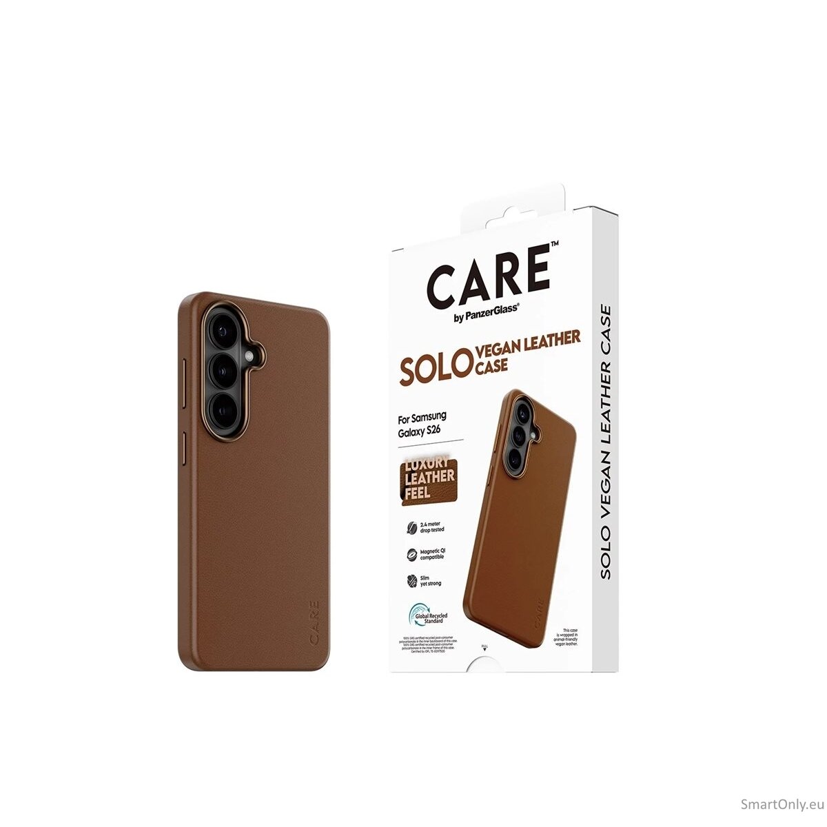 CARE by PanzerGlass Solo Case Brown Samsung New Galaxy S26 3 CARE by PanzerGlass Solo Case Brown Samsung New Galaxy S26 3