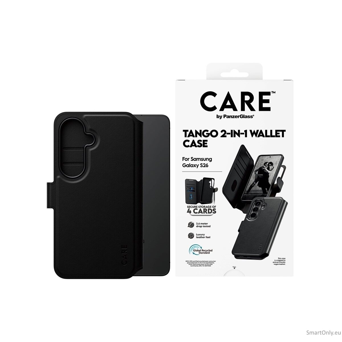 CARE by PanzerGlass Tango 2-in-1 Wallet Case w. Qi Samsung New Galaxy S26 | PanzerGlass 2 CARE by PanzerGlass Tango 2-in-1 Wallet Case w. Qi Samsung New Galaxy S26 | PanzerGlass 2