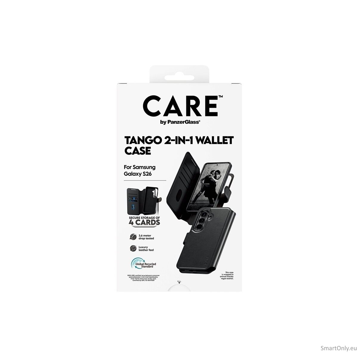 CARE by PanzerGlass Tango 2-in-1 Wallet Case w. Qi Samsung New Galaxy S26 | PanzerGlass 7 CARE by PanzerGlass Tango 2-in-1 Wallet Case w. Qi Samsung New Galaxy S26 | PanzerGlass 7