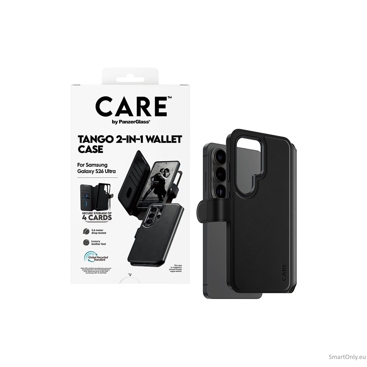 CARE by PanzerGlass Tango 2-in-1 Wallet Case w. Qi Samsung New Galaxy S26 Ultra | PanzerGlass 4 CARE by PanzerGlass Tango 2-in-1 Wallet Case w. Qi Samsung New Galaxy S26 Ultra | PanzerGlass 4