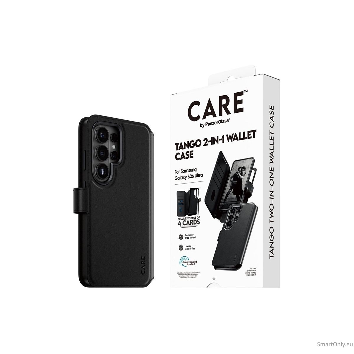 CARE by PanzerGlass Tango 2-in-1 Wallet Case w. Qi Samsung New Galaxy S26 Ultra | PanzerGlass 6 CARE by PanzerGlass Tango 2-in-1 Wallet Case w. Qi Samsung New Galaxy S26 Ultra | PanzerGlass 6