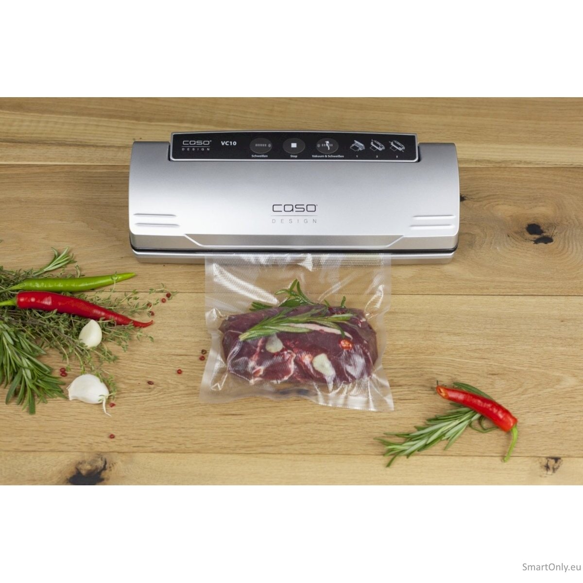 Caso Bar Vacuum sealer VC10 Power 110 W Temperature control Silver 3 Caso Bar Vacuum sealer VC10 Power 110 W Temperature control Silver 3