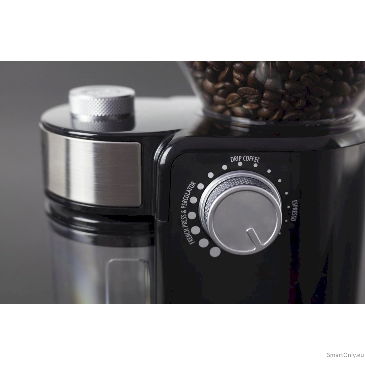 Caso | Coffee grinder | Barista Crema | 150 W | Coffee beans capacity 240 g | Number of cups 12 pc(s) | Black 2 Caso | Coffee grinder | Barista Crema | 150 W | Coffee beans capacity 240 g | Number of cups 12 pc(s) | Black 2