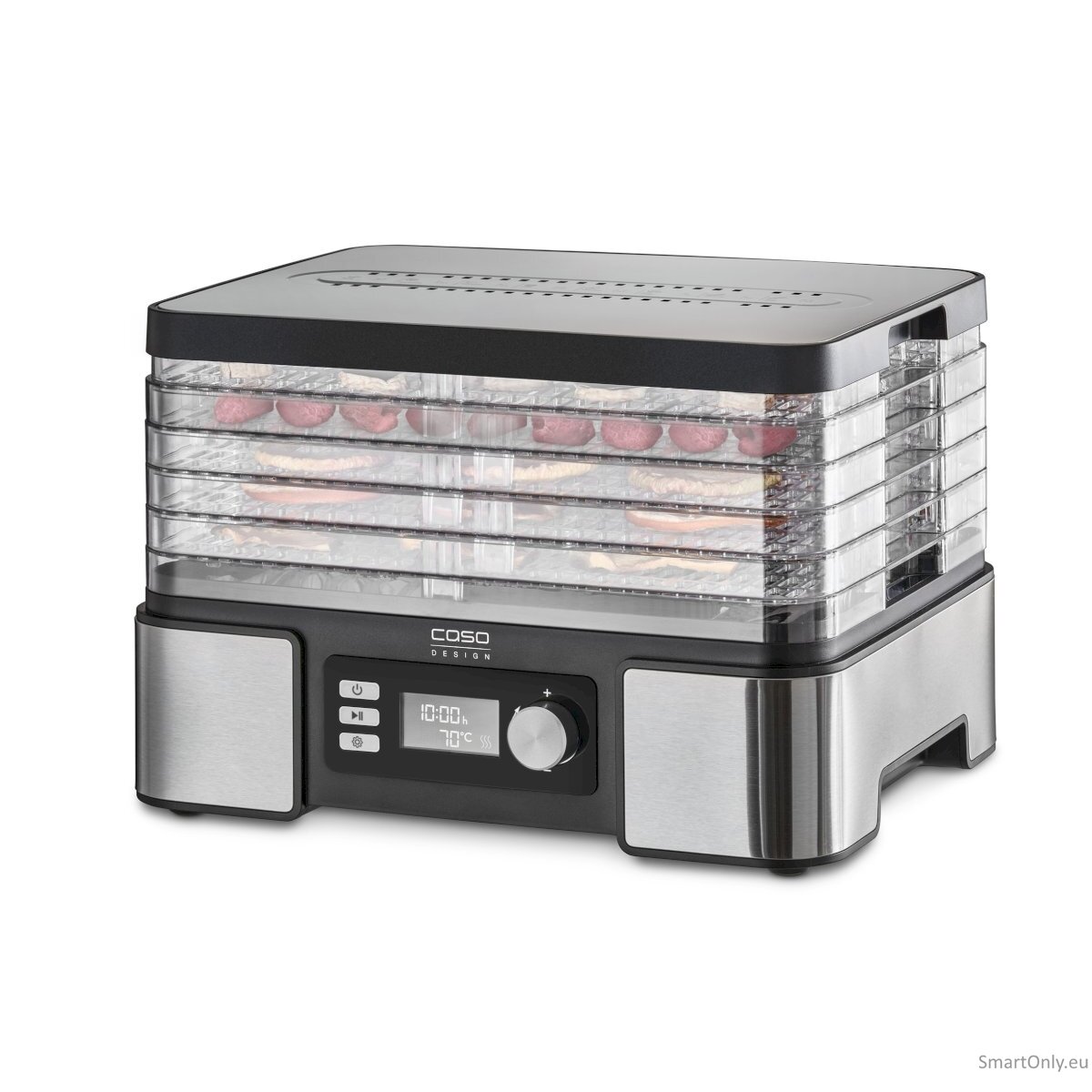 Caso Food Dehydrator DH 450 Power 370-450 W Number of trays 5 Temperature control Integrated timer Black/Stainless Steel 1 Caso Food Dehydrator DH 450 Power 370-450 W Number of trays 5 Temperature control Integrated timer Black/Stainless Steel 1