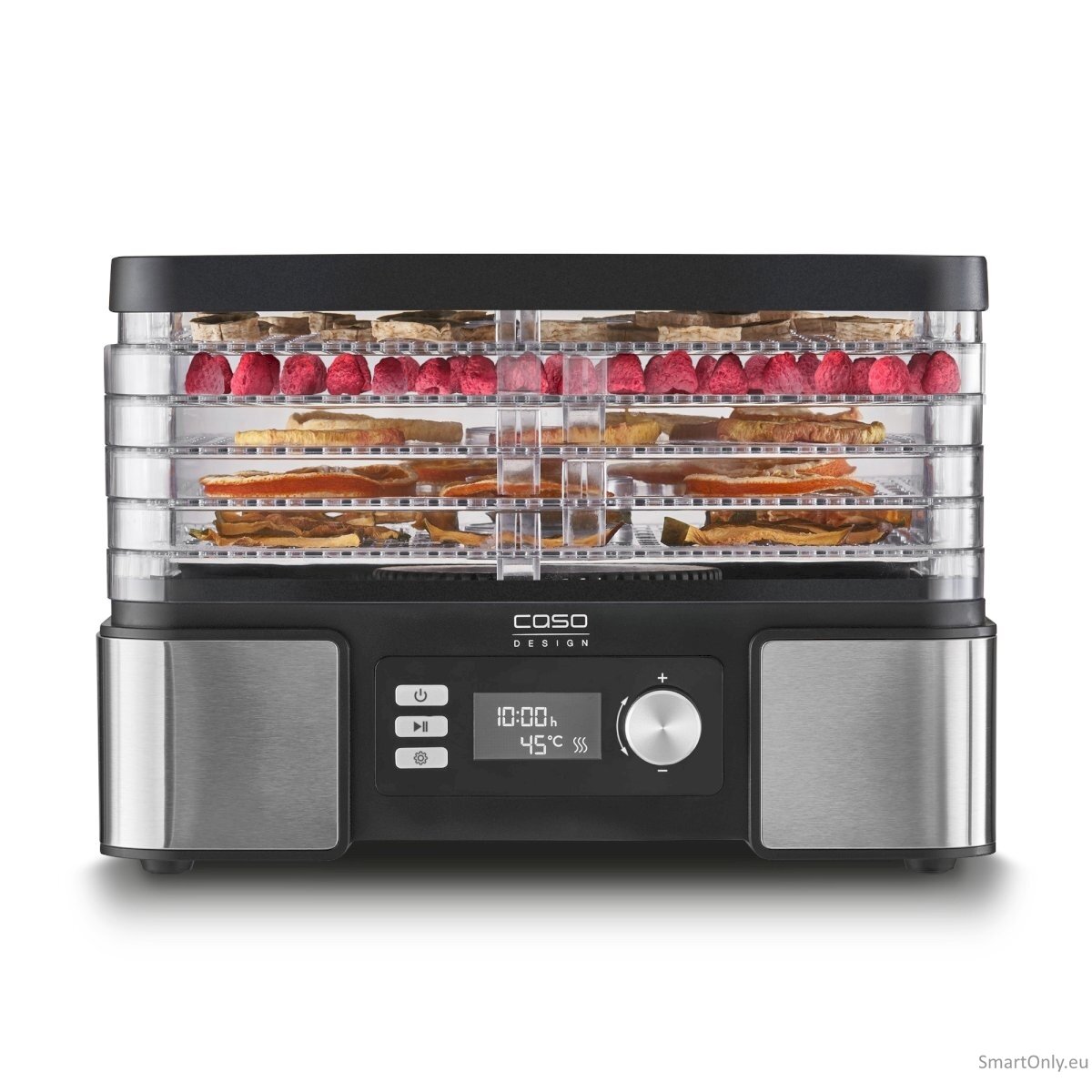 Caso Food Dehydrator DH 450 Power 370-450 W Number of trays 5 Temperature control Integrated timer Black/Stainless Steel 2
