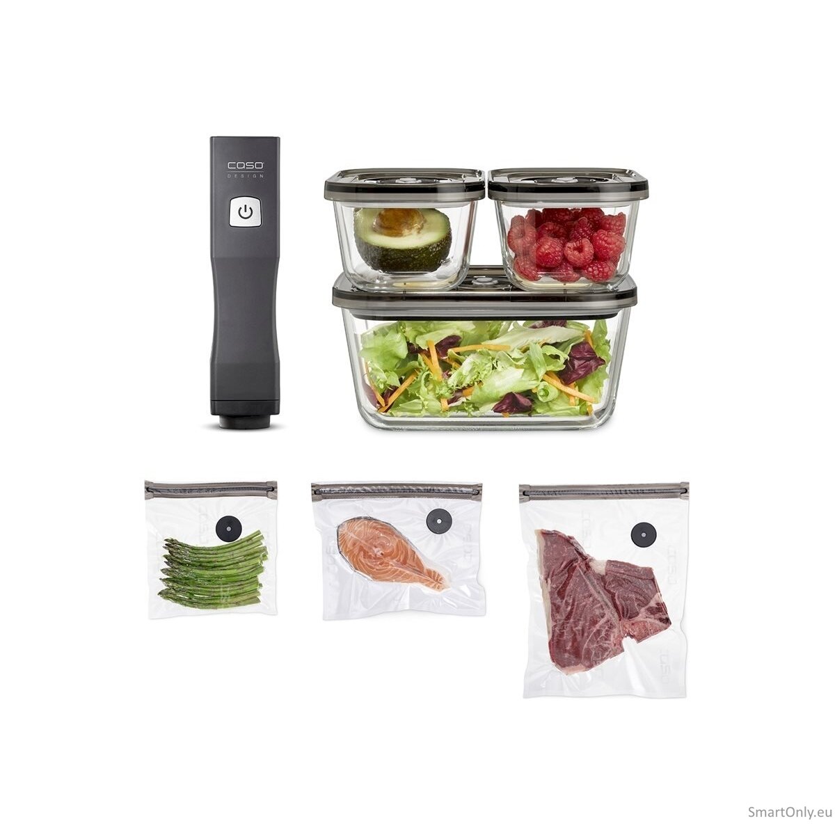 Caso Vacu OneTouch Vacuum sealer Eco-Set Black 7