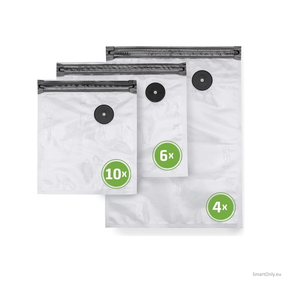 Caso | Vacu ZIP-Bags Set | 01243 | Transparent 4 Caso | Vacu ZIP-Bags Set | 01243 | Transparent 4