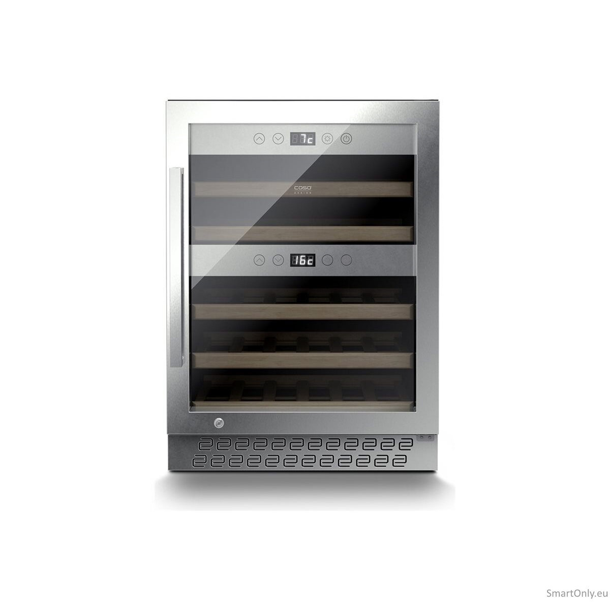 Caso | Wine cooler | WineChef Pro 40 | Energy efficiency class G | Free standing | Bottles capacity Up to 40 bottles | Cooling type Compressor technology | Stainless steel/Black 5